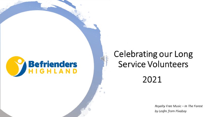 Celebrating our Long Service Volunteers 2021