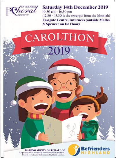 Poster advertising fundraising Carolthon
